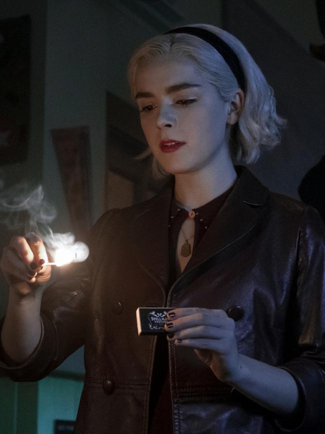 Kiernan Shipka in the <i>Chilling Adventures of Sabrina.</i>