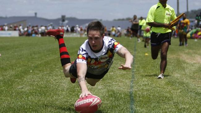 Rugby league action at Newtown Football Grounds. Picture: Paul Ellison