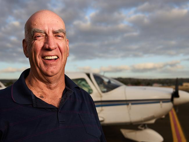 Former Commercial Pilot, Rod Lovell is back in the air after saving 25 lives in 1994 by ditching a DC3 plane, Wednesday, April 14, 2021. Picture: MATT LOXTON