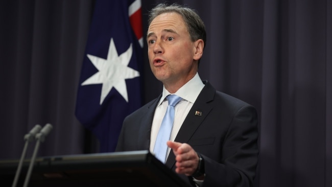 Federal Health Minister Greg Hunt has announced Australia has secured 45,000 additional doses of Sotrovimab. Picture: NCA Newswire / Gary Ramage
