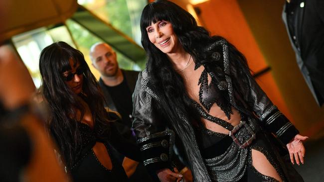 The event was a salute to a designer Cher’s worked with for nearly her whole career, Bob Mackie. Picture: AFP