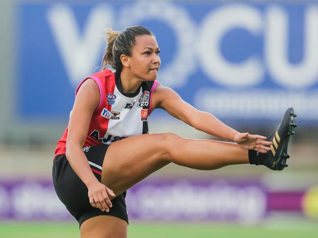 Tayla Thorn as Southern Districts V St Mary's in the womens Premier League.Picture GLENN CAMPBELL