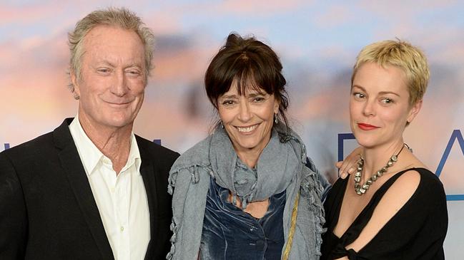 Bryan Brown, Rachel Ward and daughter Matilda Brown at the Sydney premiere of Palm Beach. Picture: Jeremy Piper