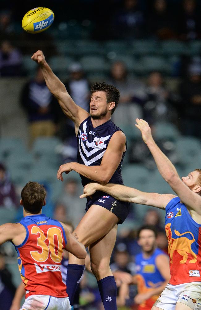 Fremantle's Alex Silvagni could face Sydney. Picture: Daniel Wilkins