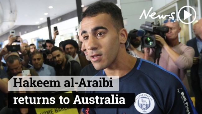 Hakeem al-Araibi returns to Australia