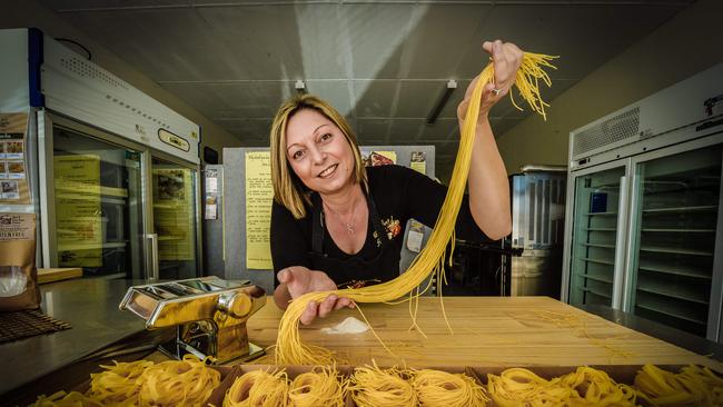 Sabine De Vuono is heartbroken over the closure of her bakery. Picture taken on Friday March 23rd, 2018. (AAP Image/Roy Vandervegt)