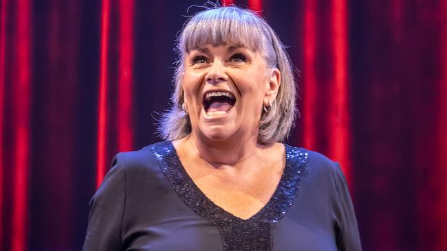 Dawn French in her new show, Dawn French Is A Twat. Picture: Marc Brenner.