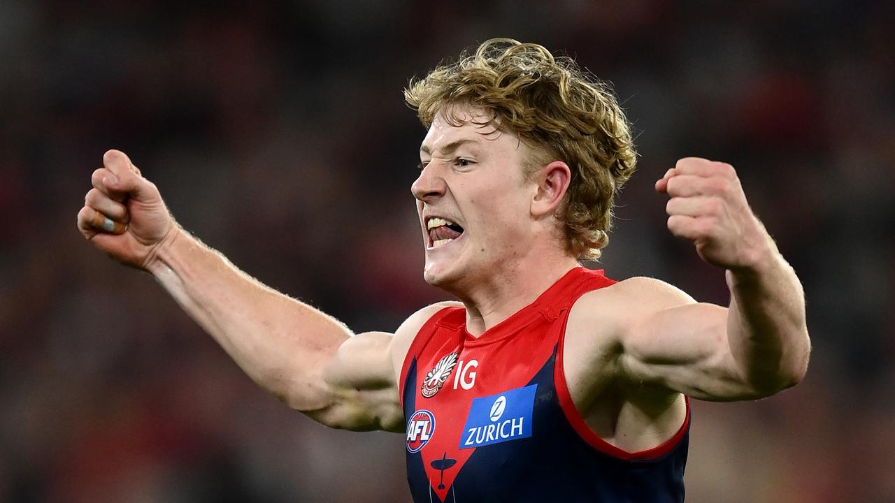 Jacob Van Rooyen booted three last quarter goals. Picture: Quinn Rooney/Getty Images