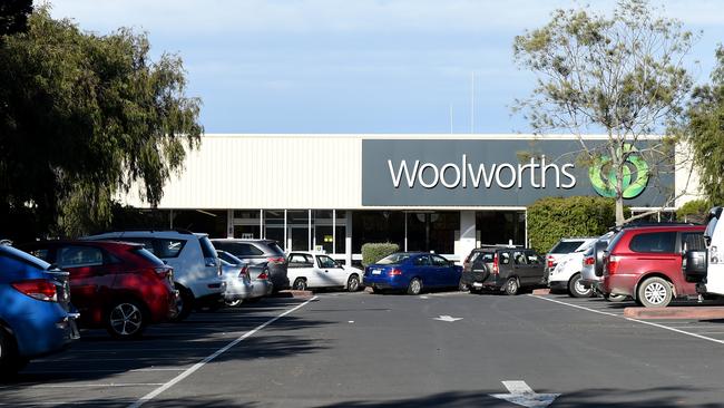 An irate customer threw pies, eggs and punches at a Rye Woolworths supermarket worker in a fit of rage.