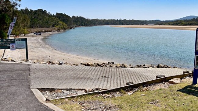 Red Rock Boat Ramp, where Mavin bunny-hopped his Rodeo into a man's hatchback before driving away.