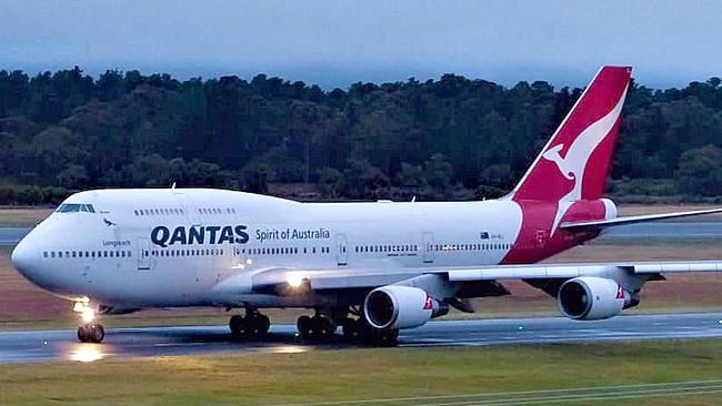 A Qantas 747 is on its way to Wuhan to pick up Australians Picture: QUINTON TURNER