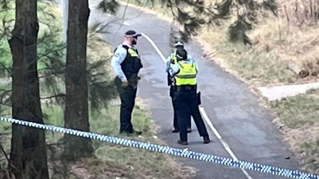 Police on scene in Wanniassa after a body was found on March 3. Picture: Contributed