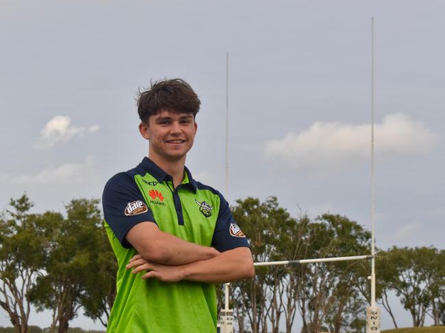 Brady Hazledine, a student of St Patrick's College in Mackay, is a Canberra Raiders Academy prospect. Picture: Matthew Forrest