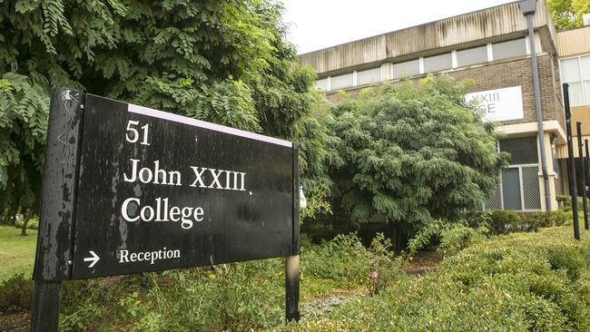 John XXIII College at the ANU in Canberra. Picture: Keegan Carroll