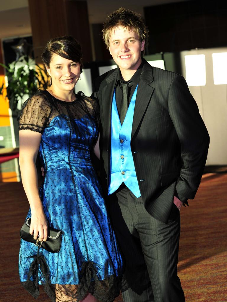 Brad Duke and Kiah Bartholouew at the 2010 St Philip’s College formal at the Alice Springs Convention Centre. Picture: NT NEWS