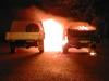 Several police crews in pursuit of alleged camping store robbers