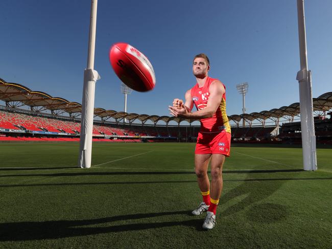 Gold Coast Suns AFL recruit Anthony Miles at Metricon Stadium. Picture: Glenn hampson