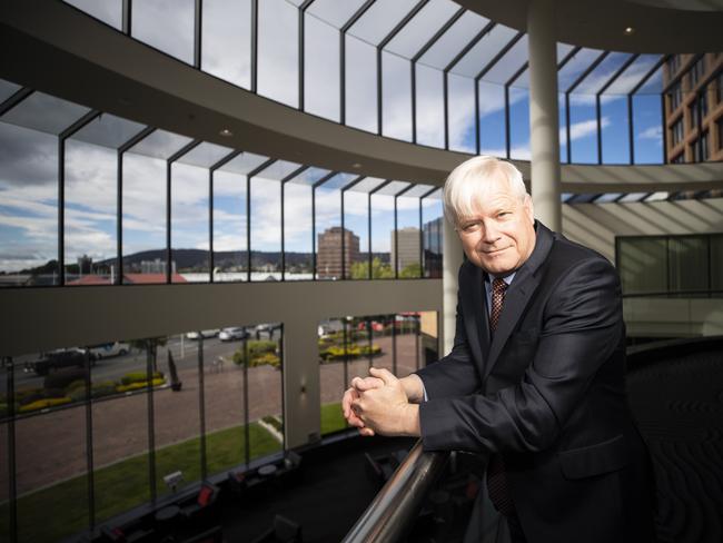 Chris Richardson from Deloitte Access Economics after delivering the 2019 Tasmania Report.  Picture: RICHARD JUPE