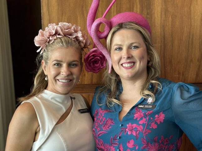 Melbourne Racing Club board members Alison Saville (left) and Caitrin Kelly (right) who have switched sides over the MRC Board spill. Picture: Supplied