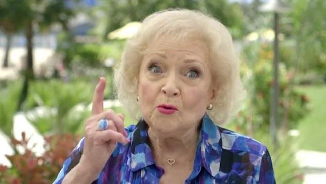 Flying high with Betty White