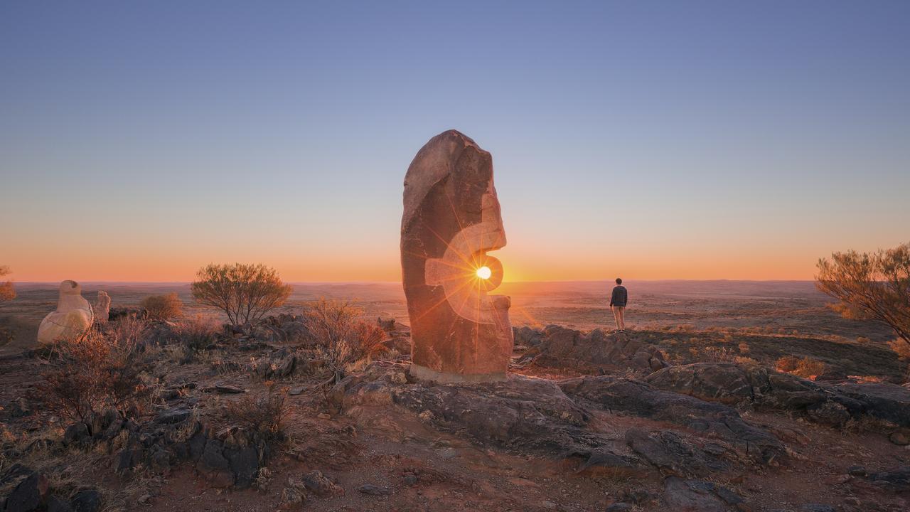 Sunset from The Living Desert Reserve in Broken Hill. Photo: Destination NSW