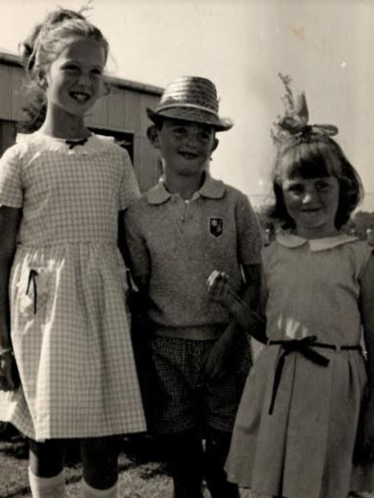 Karen, Gary and Linda pictured at a Christmas party in 1966. Picture: Redcurrant Media