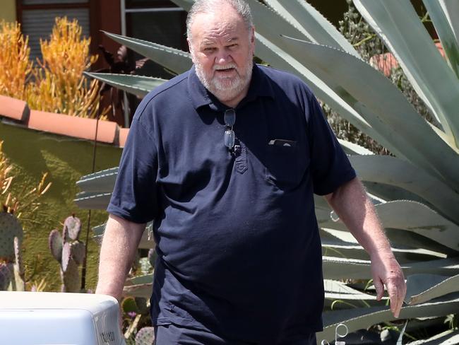 Meghan Markle’s father Thomas said his daughter looked ‘beautiful’ and ‘very happy’. Picture: Rachpoot/MEGA TheMegaAgency.com