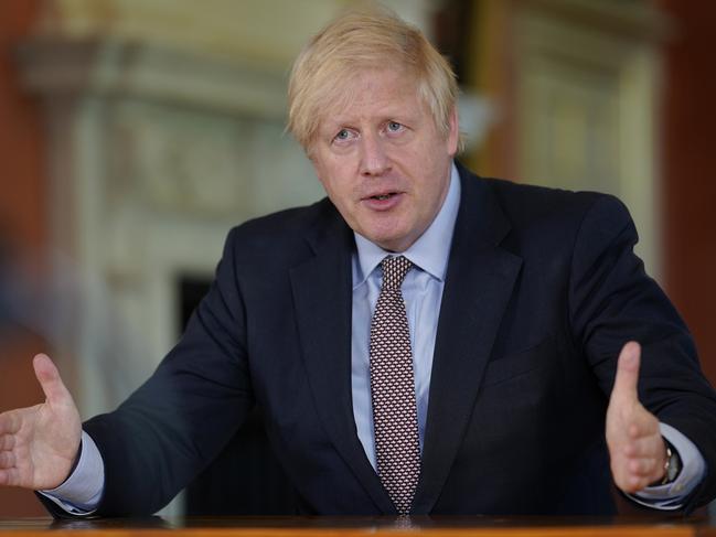 Britain's Prime Minister Boris Johnson announced the next stage in easing lockdown measures intended to curb the spread of coronavirus. Picture: Getty Images