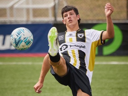 Declan Dimech playing for Bulls FC Academy U16 Youth League Two. Picture: Supplied