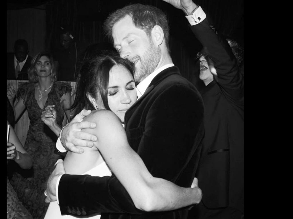 The loved-up couple during wedding celebrations. Picture: Netflix