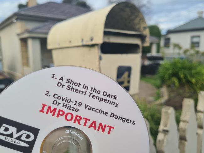 A DVD dropped in a Mount Gambier mailbox. Picture: Jessica Ball