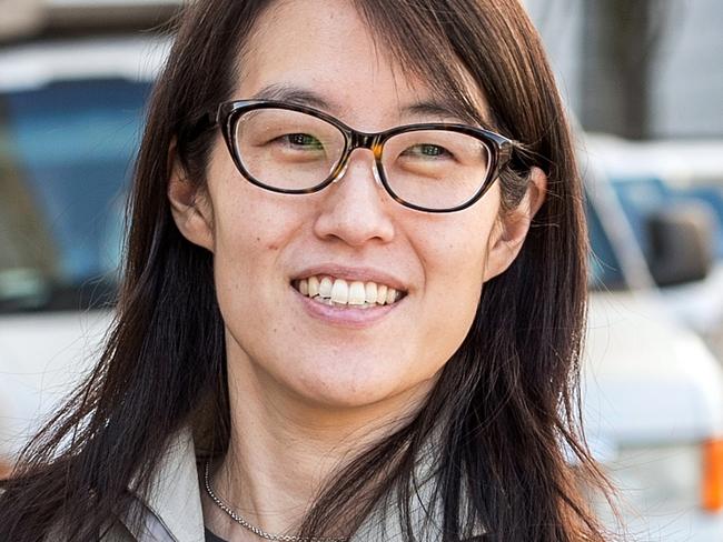 Ellen Pao, former junior partner at Kleiner Perkins Caufield & Byers, exits state court in San Francisco, California, U.S., on Wednesday, March 25, 2015. After two days of closing arguments, a month of finger-pointing testimony from both sides, the day of reckoning for the venture capital firm Kleiner Perkins Caufield & Byers has finally come in the sex-bias trial that has gripped Silicon Valley. Photographer: David Paul Morris/Bloomberg via Getty Images