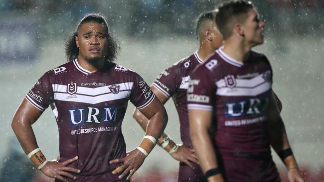 St George Illawarra-bound centre Moses Suli has thanked Manly for saving his career. Picture: Cameron Spencer/Getty Images