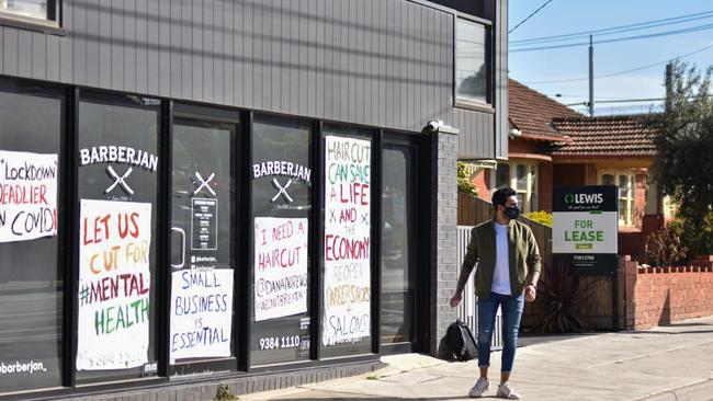 Barberjan in Brunswick is calling on small businesses to band together and be heard as lockdown cripples hair and beauty studios. Source: Supplied