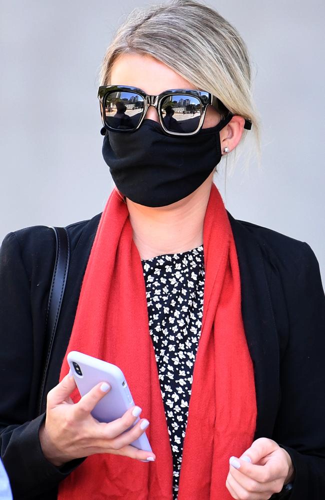 BRISBANE, AUSTRALIA - NewsWire Photos - APRIL 20, 2021. Alisha Robinson leaves the Supreme Court in Brisbane. She was sentenced for possessing and supplying cocaine. Picture: NCA NewsWire / Dan Peled