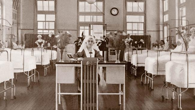 The matron and nurses in the women's ward in the 1930s. Picture: Sydney Local Health District