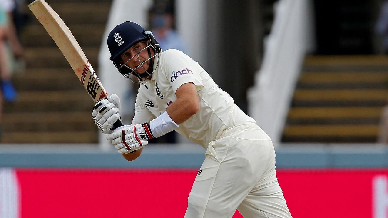 England's captain Joe Root plays a shot at Lord's Picture: AFP