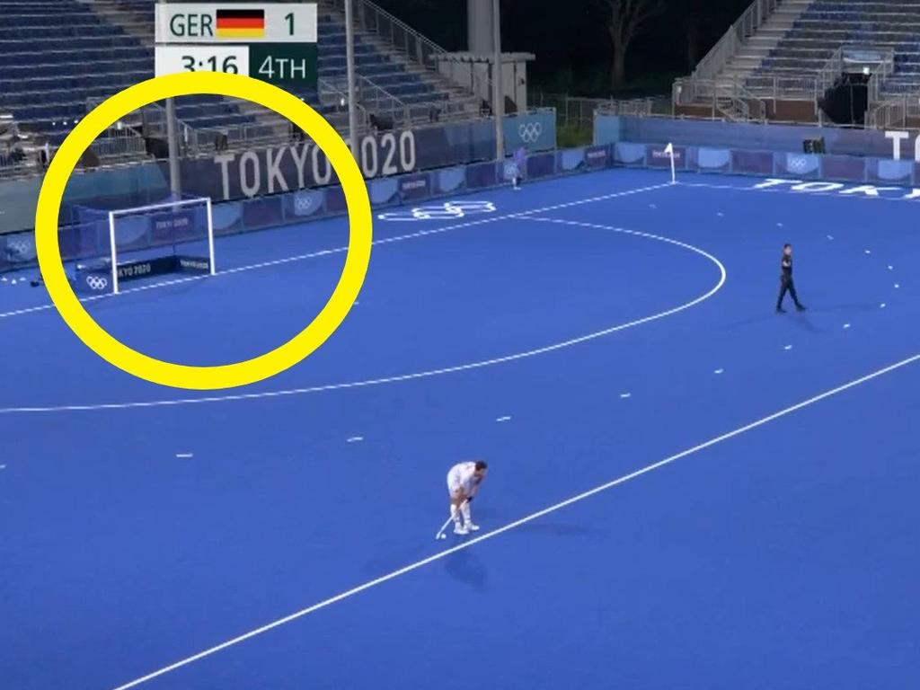 Germany went all in for an equaliser. Photo: Channel 7.