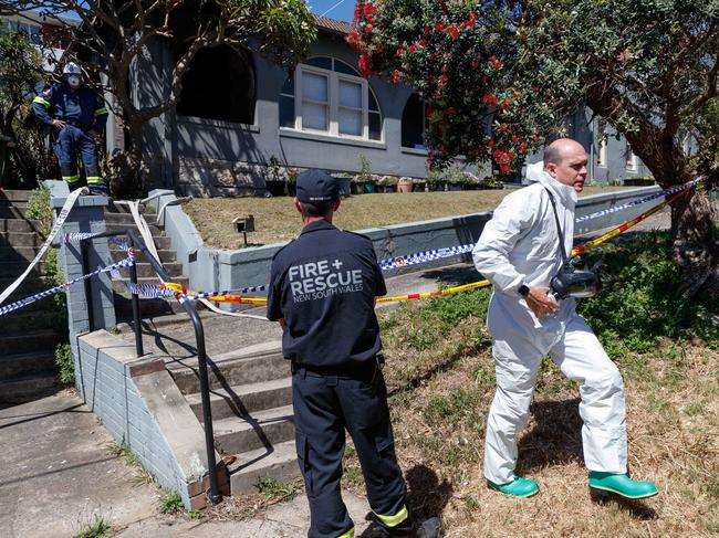 Forensic crews at the house on Wednesday. Picture: David Swift/NCA NewsWire