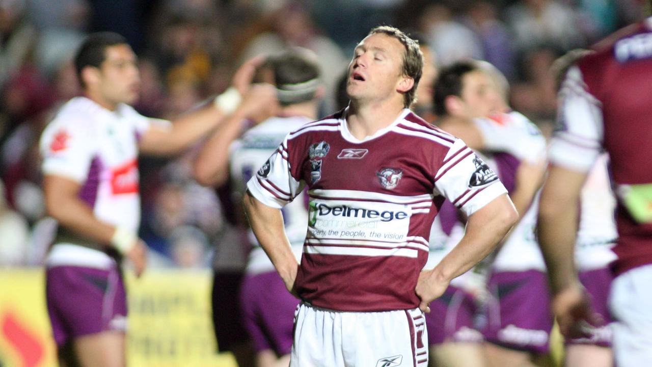 The Sea Eagles lost to Melbourne late in the 2008 season but bounced back to thrash them in the grand final. Picture: AAP Image/Action Photographics, Grant Trouville