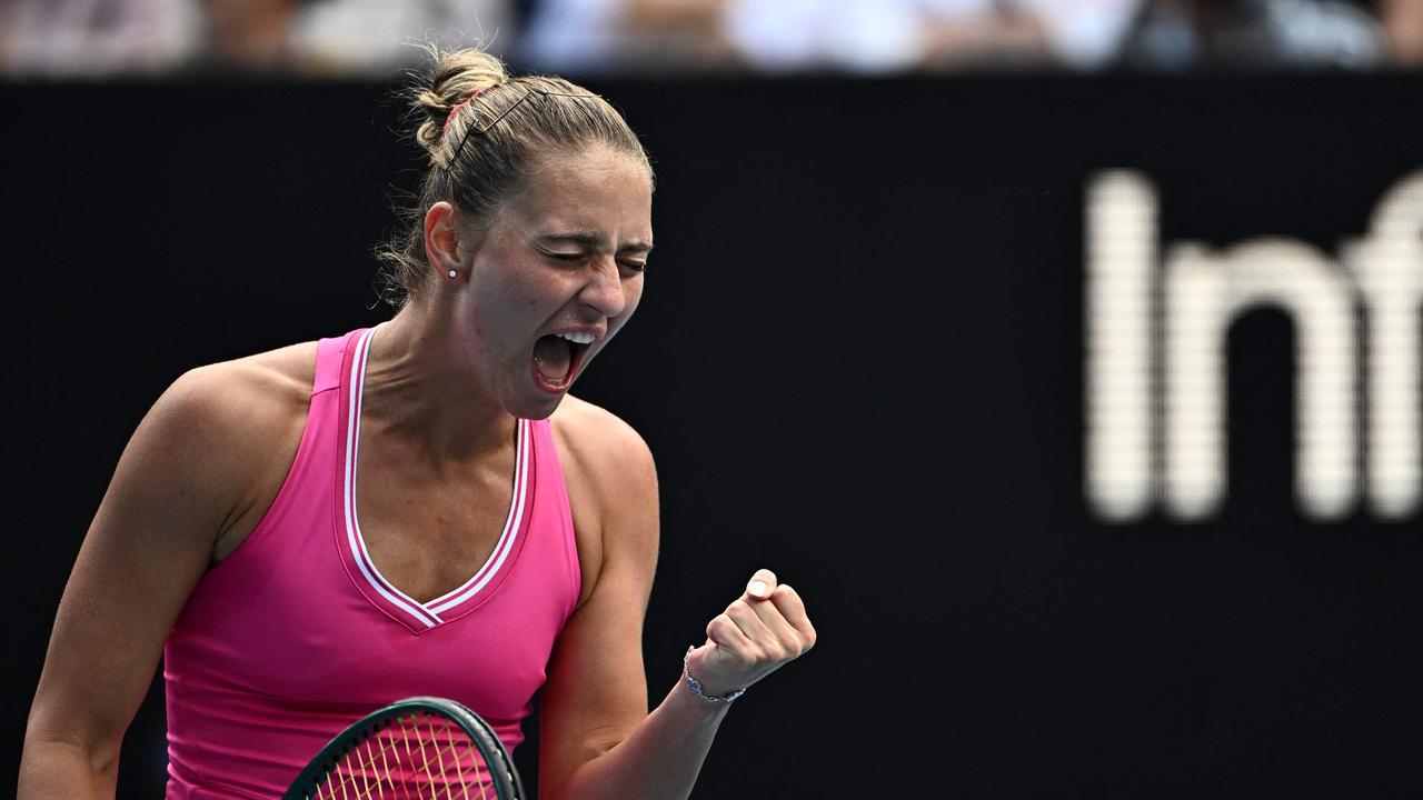 Ukraine's Marta Kostyuk has hit out at tennis’ tentative pro-Russia stance. Picture: AFP