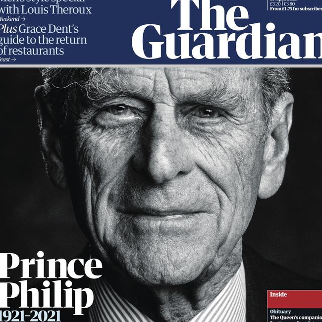 The Guardian’s cover tribute.