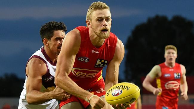 Hugh Greenwood has decided to leave Gold Coast and join North Melbourne. Picture: AFL Photos/Getty Images