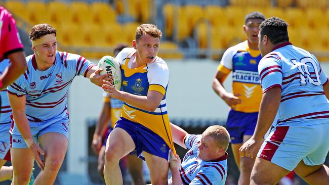 Blacktown Pats’ Bailey Nouredine on the attack. Picture: Toby Zerna