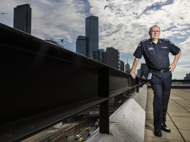 Victoria Police Chief Commissioner Graham Ashton at police headquarters in Melbourne. Picture: Alex Coppel