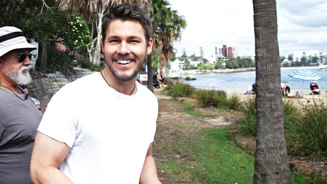 Scott Clifton heads to the set. Picture: Adam Yip/ The Manly Daily