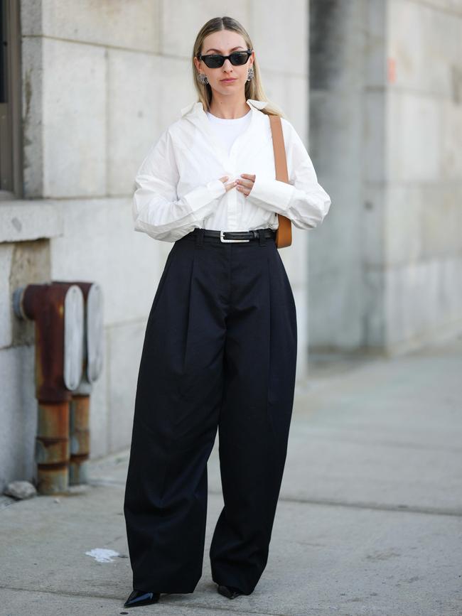 Eva Galambos says she saw T-shirts worn with everything this season. Picture: Getty Images