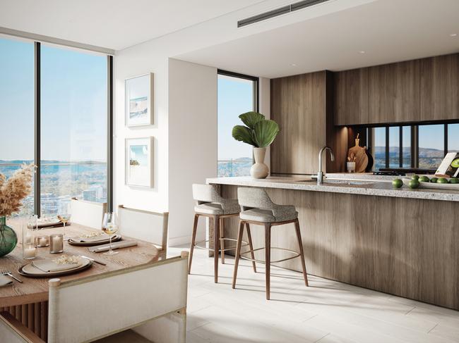 Artist’s impression of an apartment, with more than one third sold.