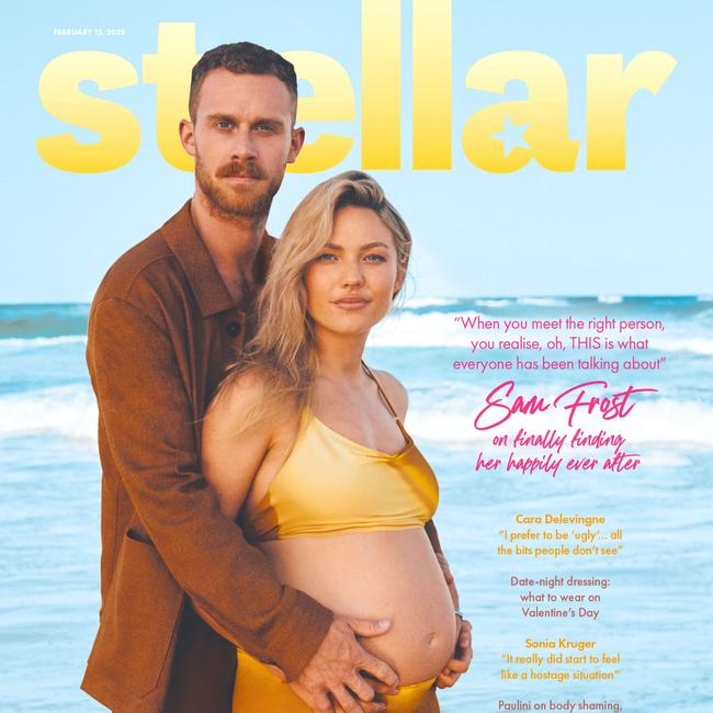 Sam Frost &amp; Jordie Hansen star on the cover of today’s <i>Stellar </i>magazine. Picture: Daniel Nadel for <i>Stellar</i>.