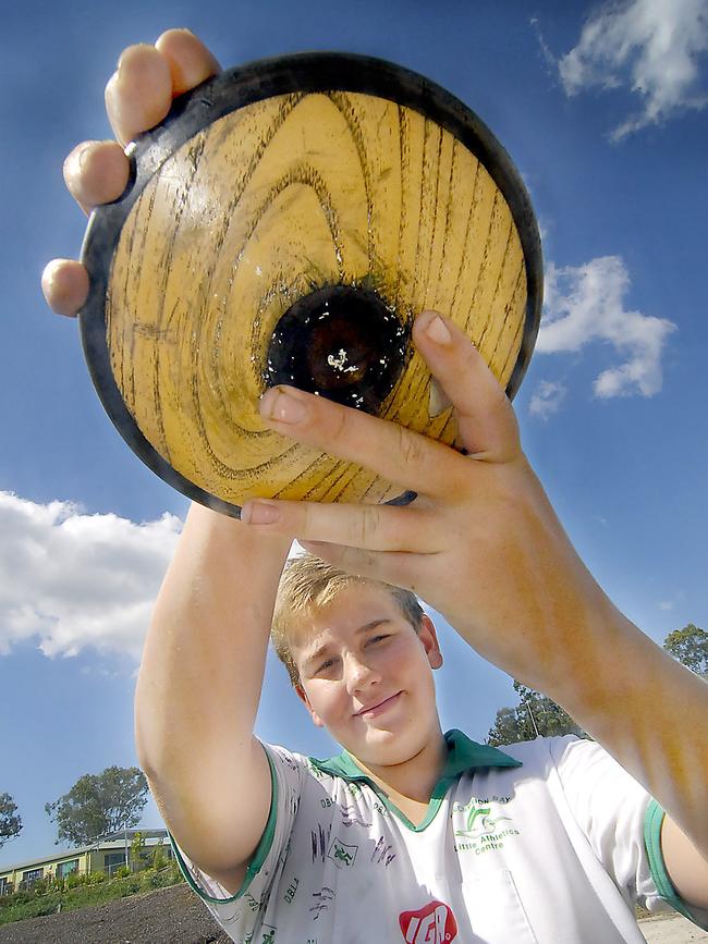 Mitchell Cooper in his Deception Bay Little Athletics days. Picture: Bradley Cooper.